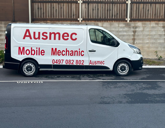 Ausmec mobile inspection vehicle ready for a Petrie Roadworthy (Safety Certificate) inspection