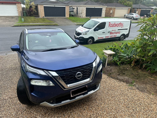 Nissan X-Trail undergoing a COI inspection 