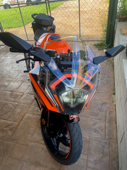 "Motorcycle ready for a thorough Deception Bay Roadworthy (Safety certificate) inspection by Ausmec."