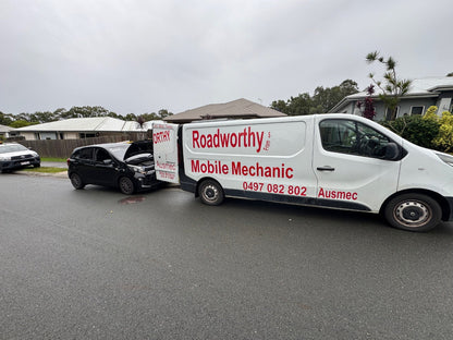 Ausmec Mobile RWC & Mechanics van arriving in Griffin for a convenient RWC Griffin service at your home or office.
