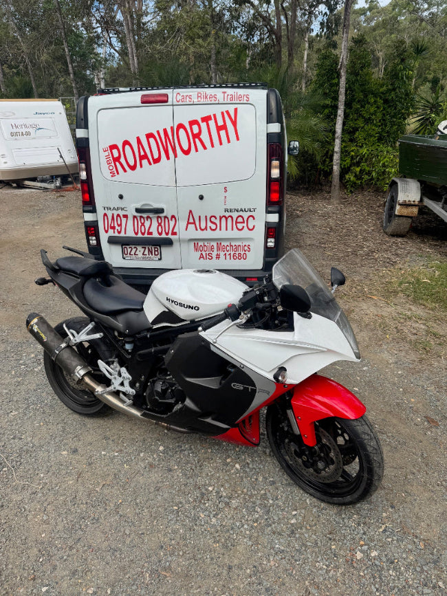 Rothwell Mobile Roadworthy (Safety certificate): A vehicle parked at home, ready for its convenient mobile safety inspection.