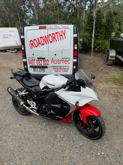 Rothwell Mobile Roadworthy (Safety certificate): A vehicle parked at home, ready for its convenient mobile safety inspection.