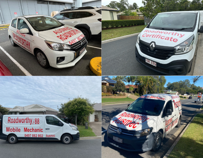Diagnostic equipment connected to a car's engine, representing the comprehensive checks for a Murrumba Downs Roadworthy (Safety Certificate).


